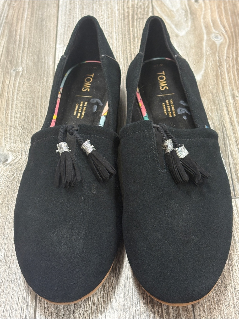 Toms Kelli "Black" suede loafers
